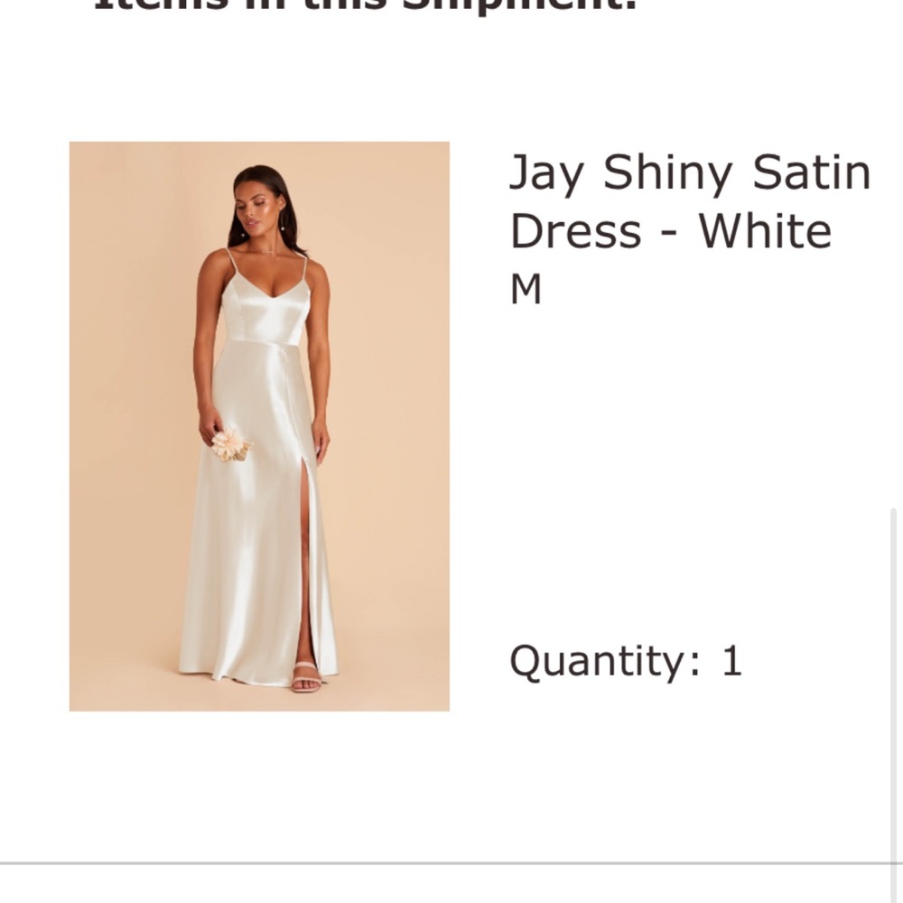 Birdy Grey Jay Shiny Satin White Dress